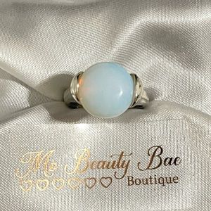 Silver Opalite Stone Ring